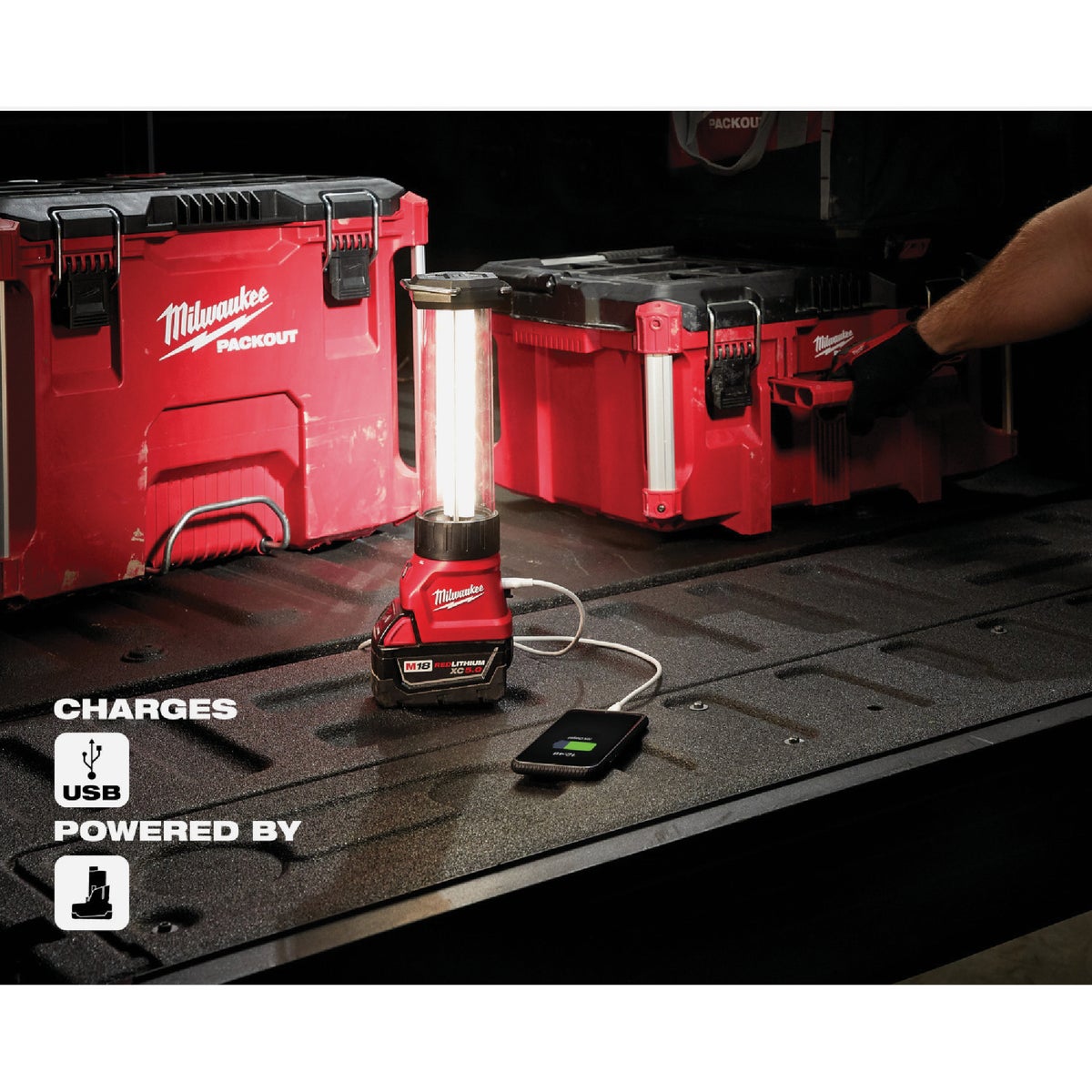 Milwaukee 18v lantern sale