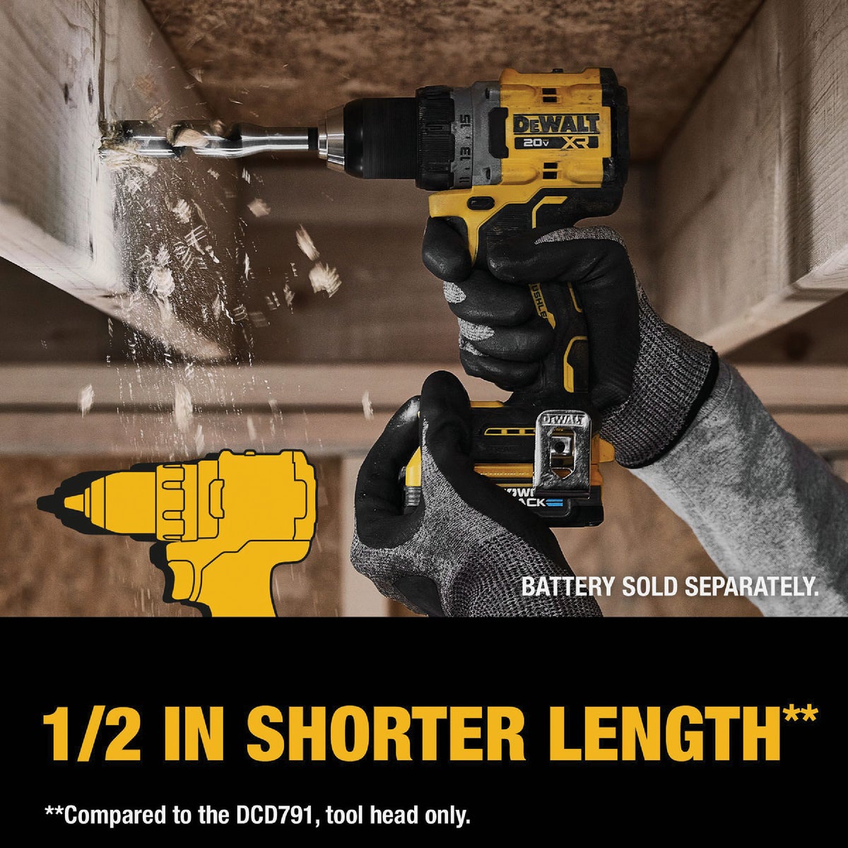 DEWALT 20V MAX XR Brushless 1 2 In. Cordless Drill Driver Kit with 2 2.0 Ah Batteries Charger Power Townsend Company