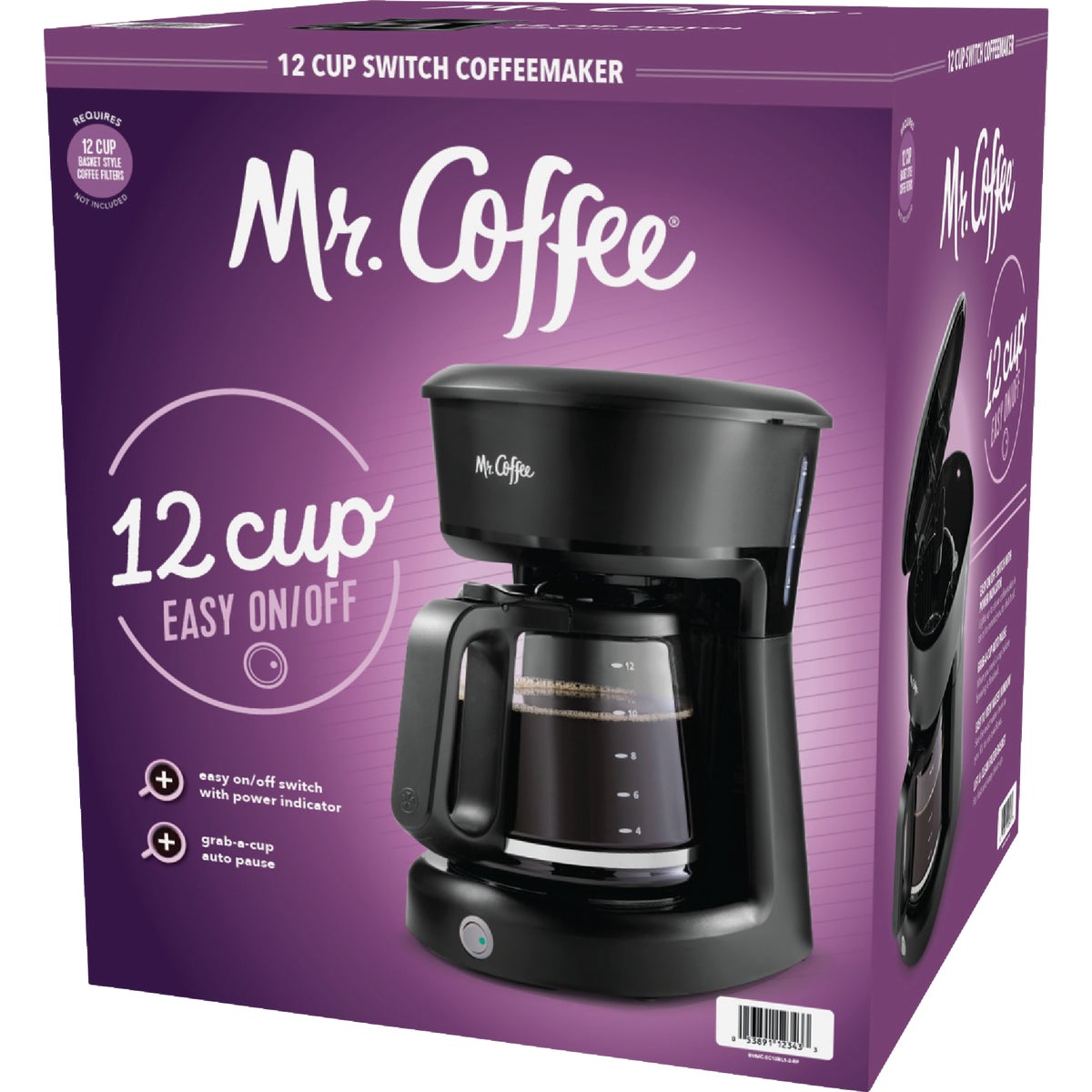 Mr Coffee 12 Cup Coffee Maker Power Townsend Company