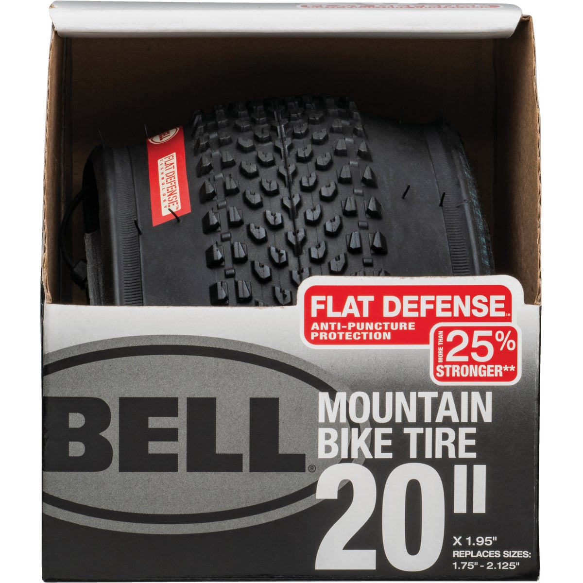 Bell 26 In. Traction Mountain Bike Tire with Flat Defense Power Townsend Company